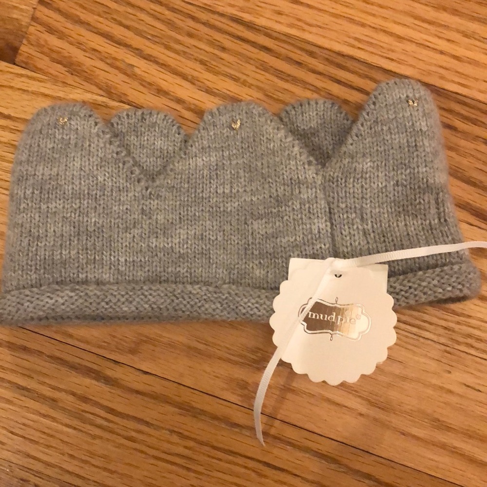 NWT Mud Pie Baby Gray Crown Ear Warmers
